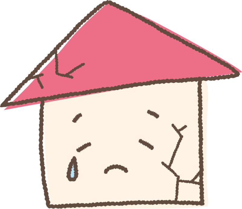 泣いている建物