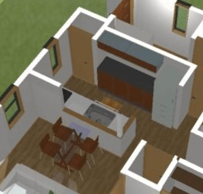 パントリーと背面収納