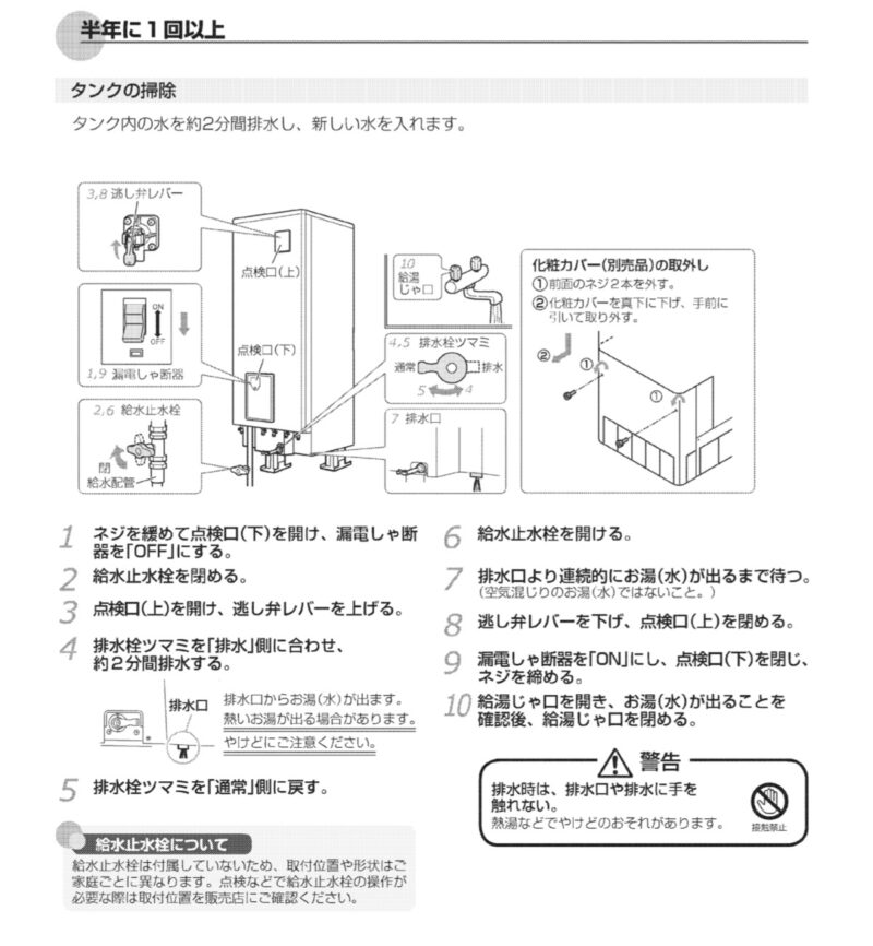 メンテナンス手順